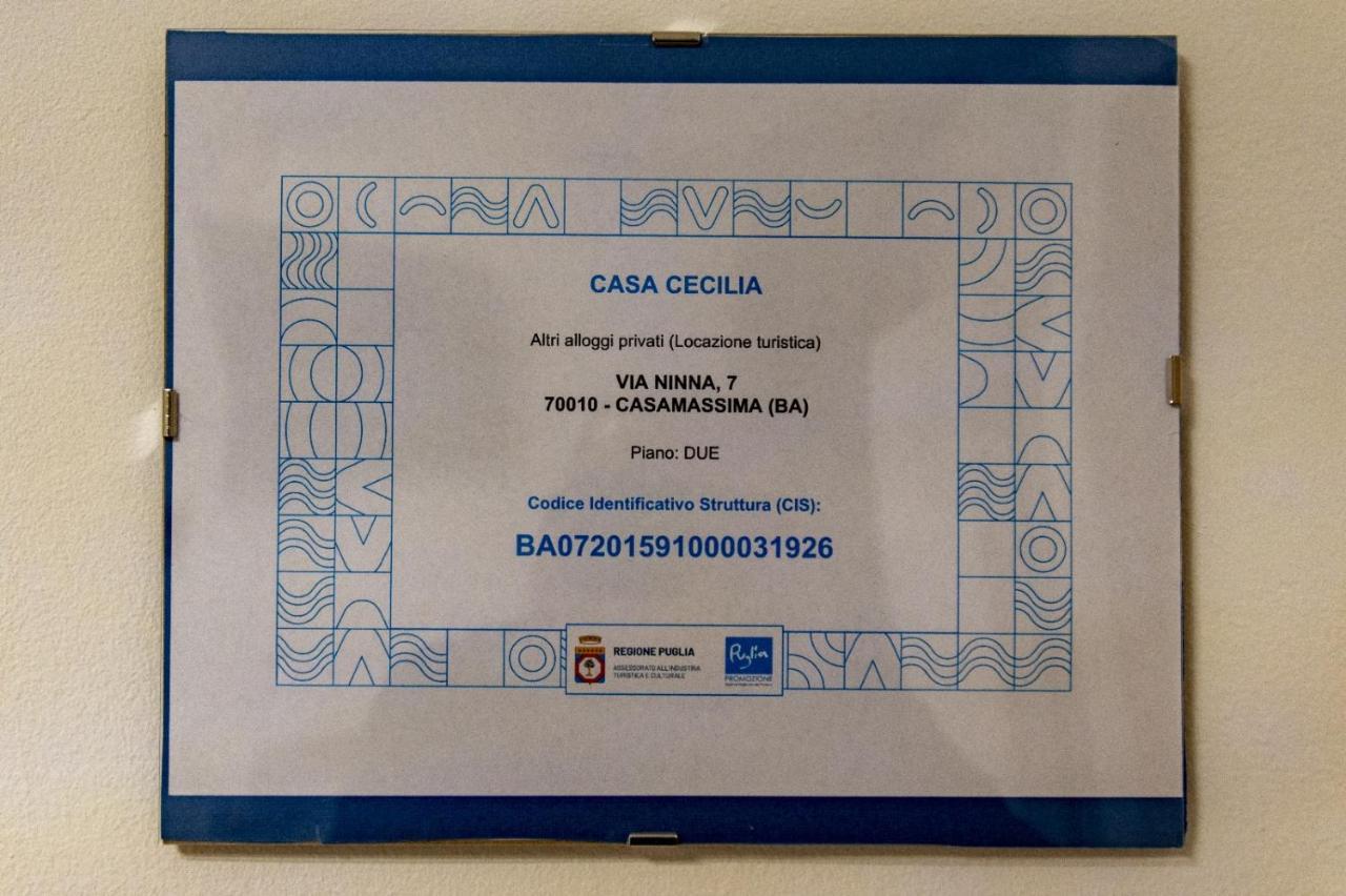 Appartamento Casa Cecilia Casamassima Esterno foto